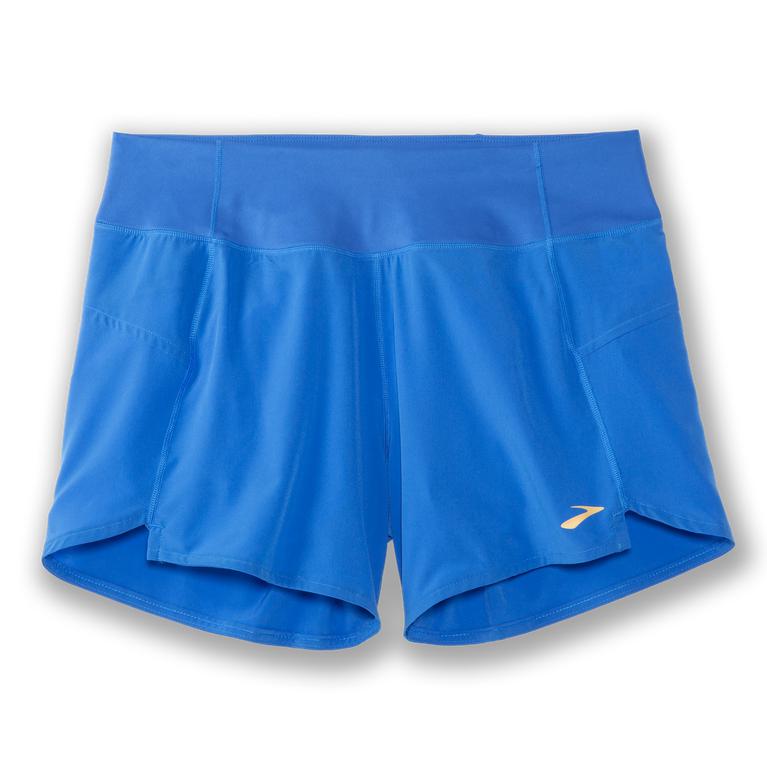 Brooks Womens Chaser 5 Running Shorts - Blue Bolt (435697-IWK)